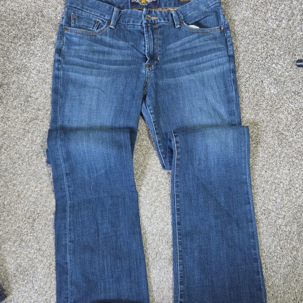 Lucky Brand The Sweet Jean Boot Women 10/30 Regular Dark Wash Bootcut Denim Jean - Picture 5 of 9
